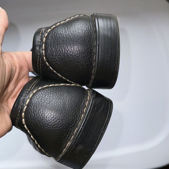 Rockport dark brown (almost black) slip on leather loafers - Picture 4 of 8